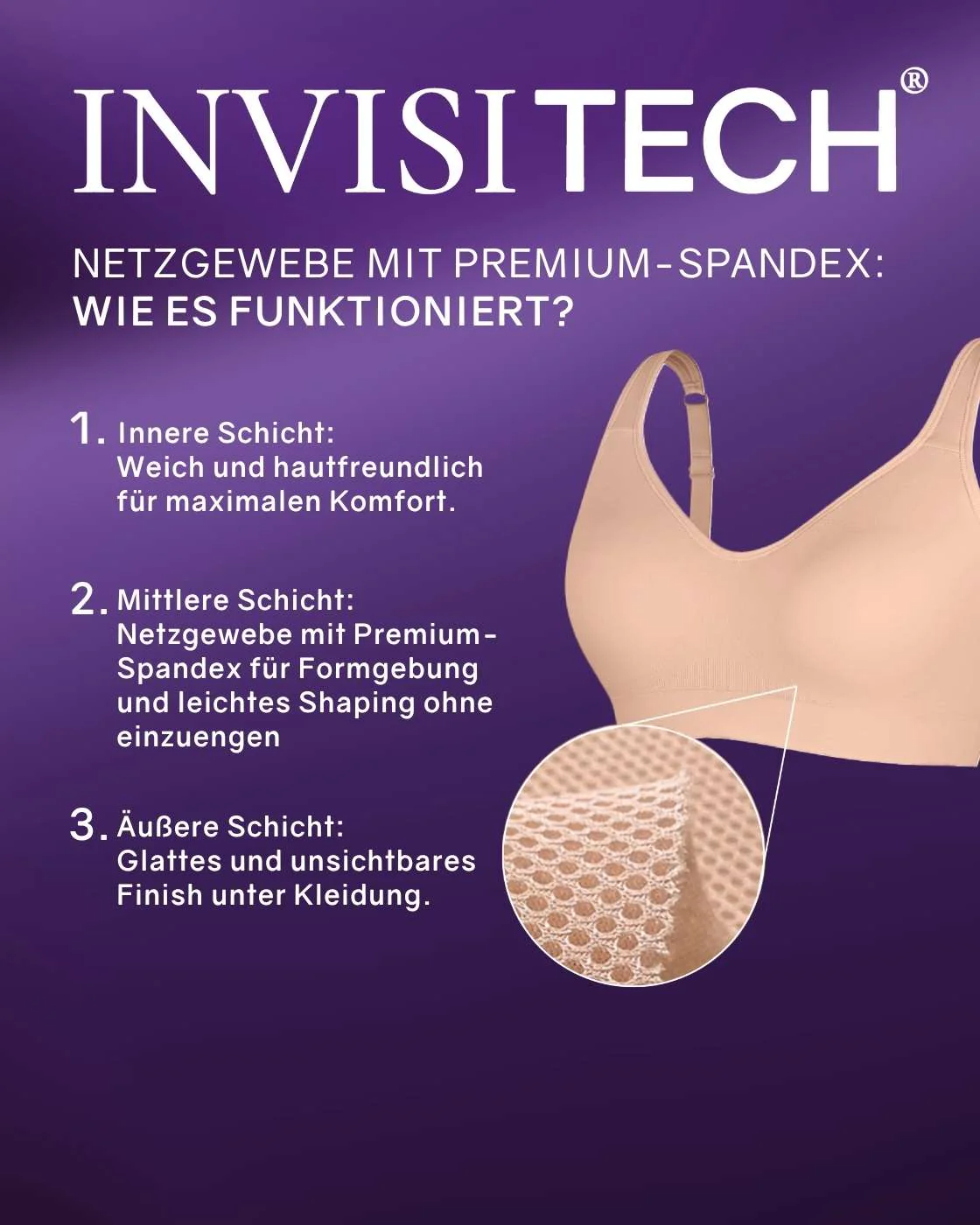 InvisiBra "Soft" 2.0 - Bügelloser BH mit breiten Komfort-Trägern - Image 39