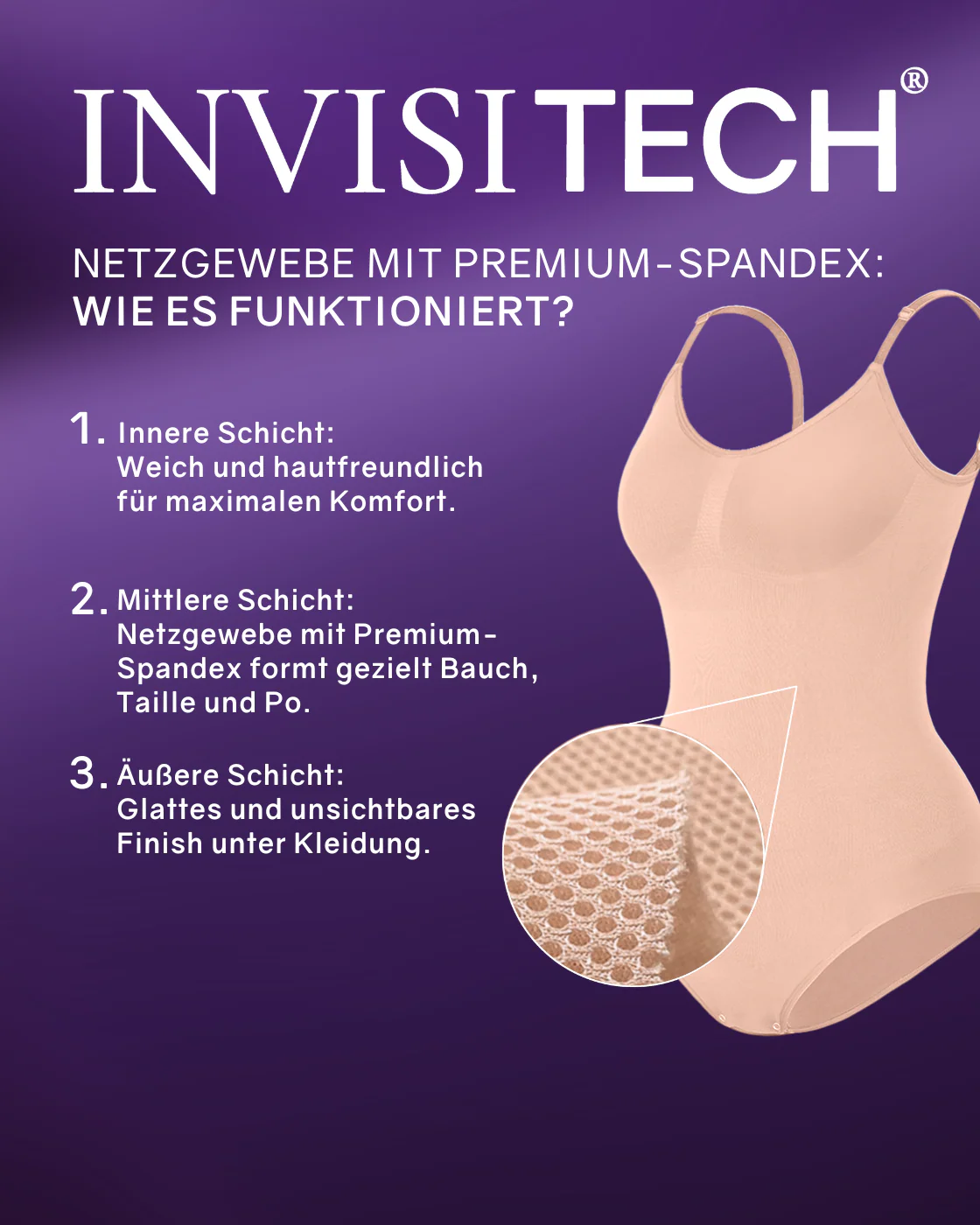 PREMIUM Body mit Panty und breiteren Trägern - Image 53