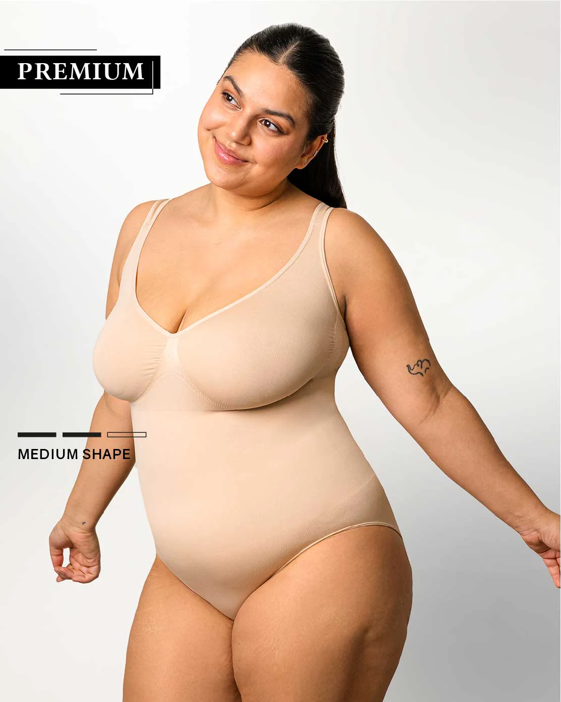 PREMIUM InvisiShape - Shaping Body Panty mit extra breiten Trägern - Image 3