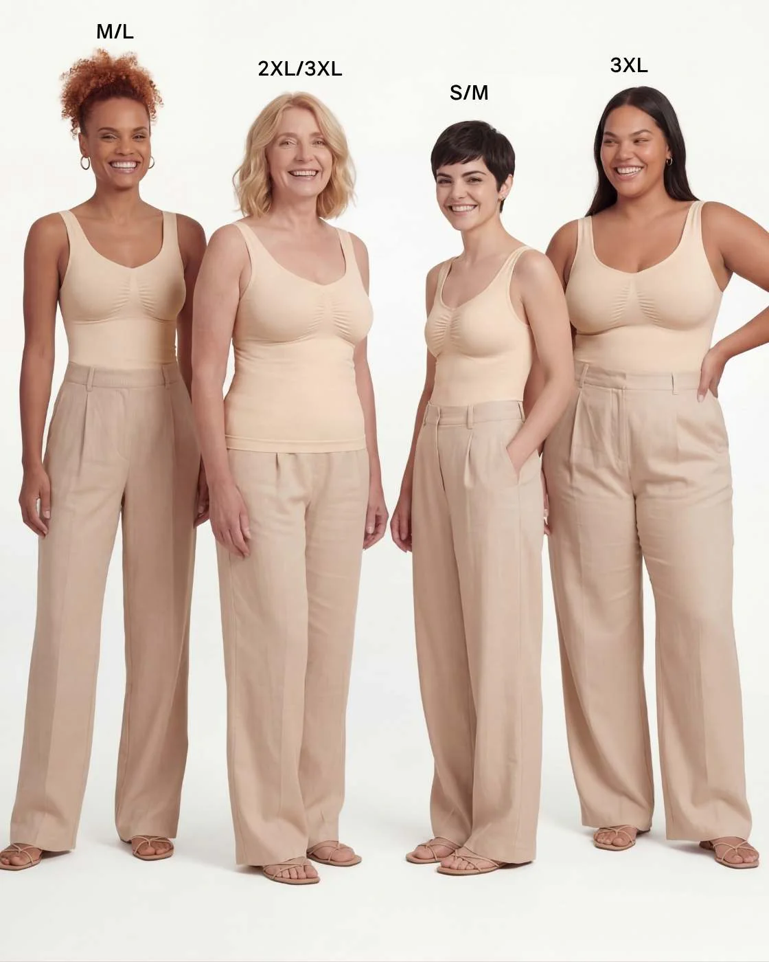 PREMIUM InvisiShape - Shaping Top mit Raffung - 3er Set - Image 10